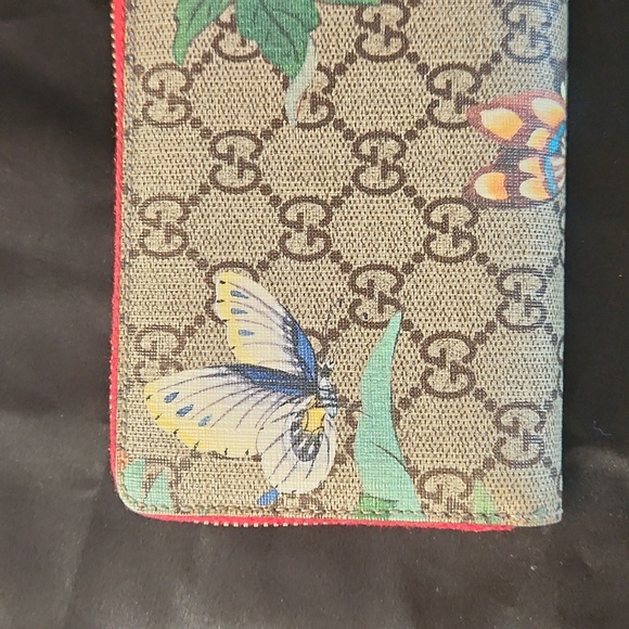 Gucci GG Supreme Canvas Tian Zip Continental Wallet - Picture 2 of 11